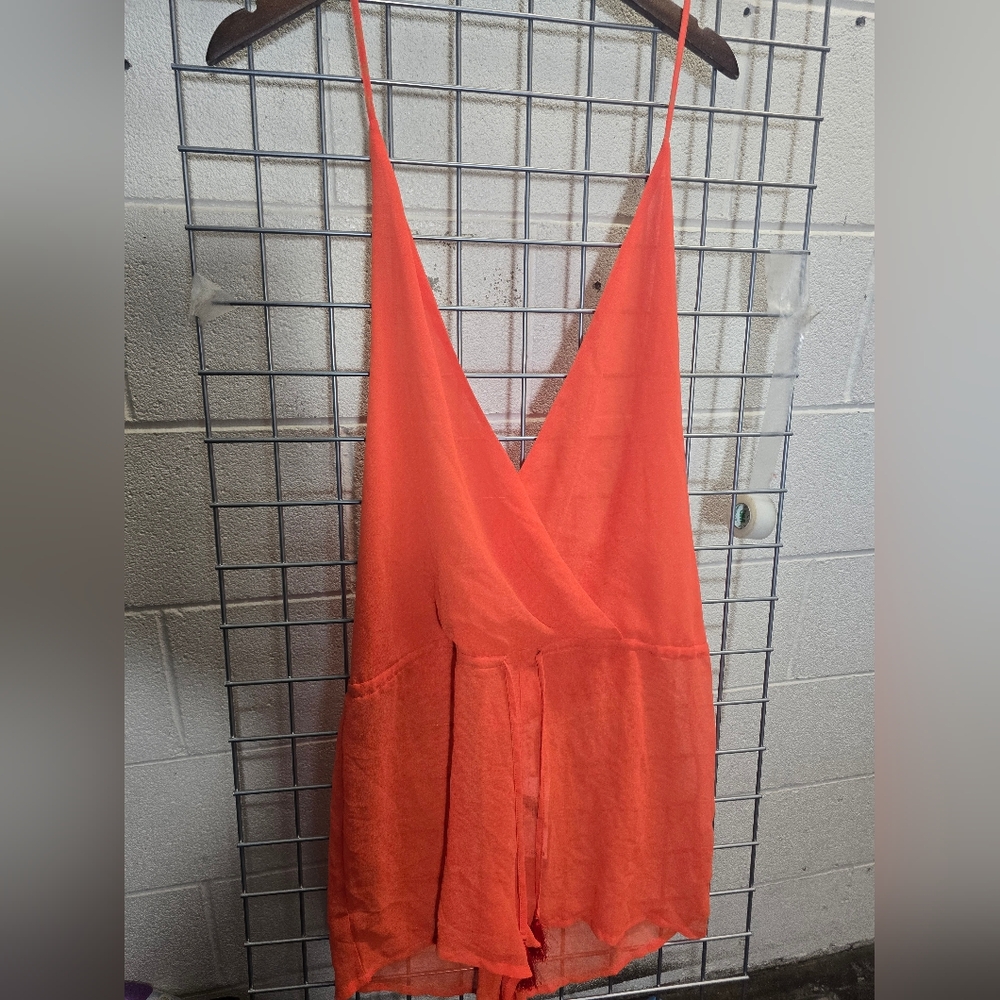 Michael Kors Orange Cover Up Swimwear
